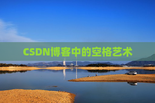 CSDN博客中的空格艺术